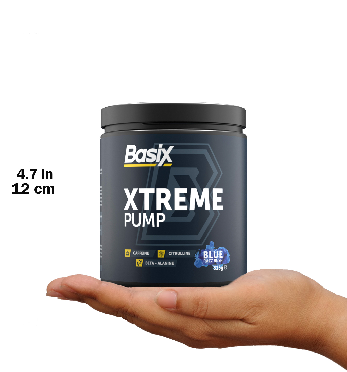 Basix Xtreme Pump blue rasrush flavor 330gms