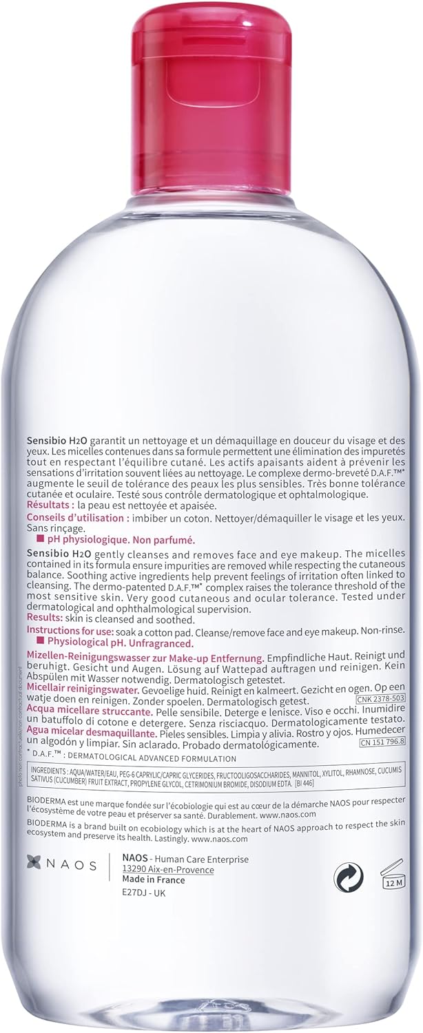 Bioderma Sensibo H2o Make UP removal 500ml