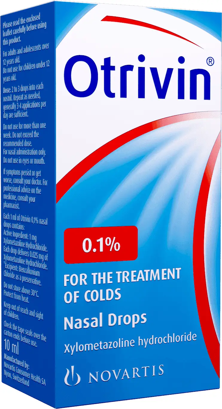 Otrivin 0.1  Adult Nasal Drop 