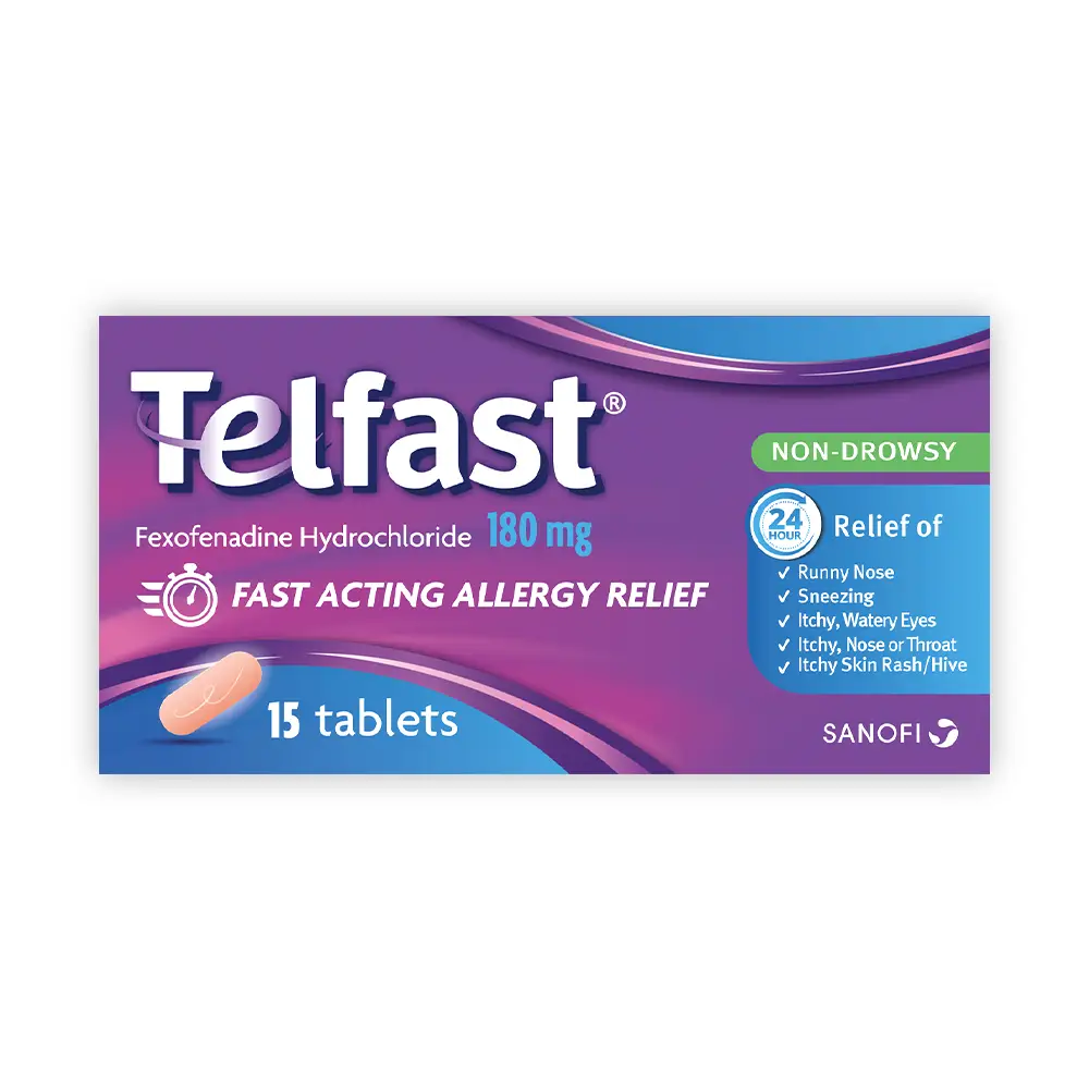 Telfast 180mg film coated tab 15