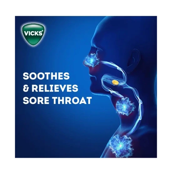 Vicks Vapodrops Honey Lemon Menthol  Lozenges