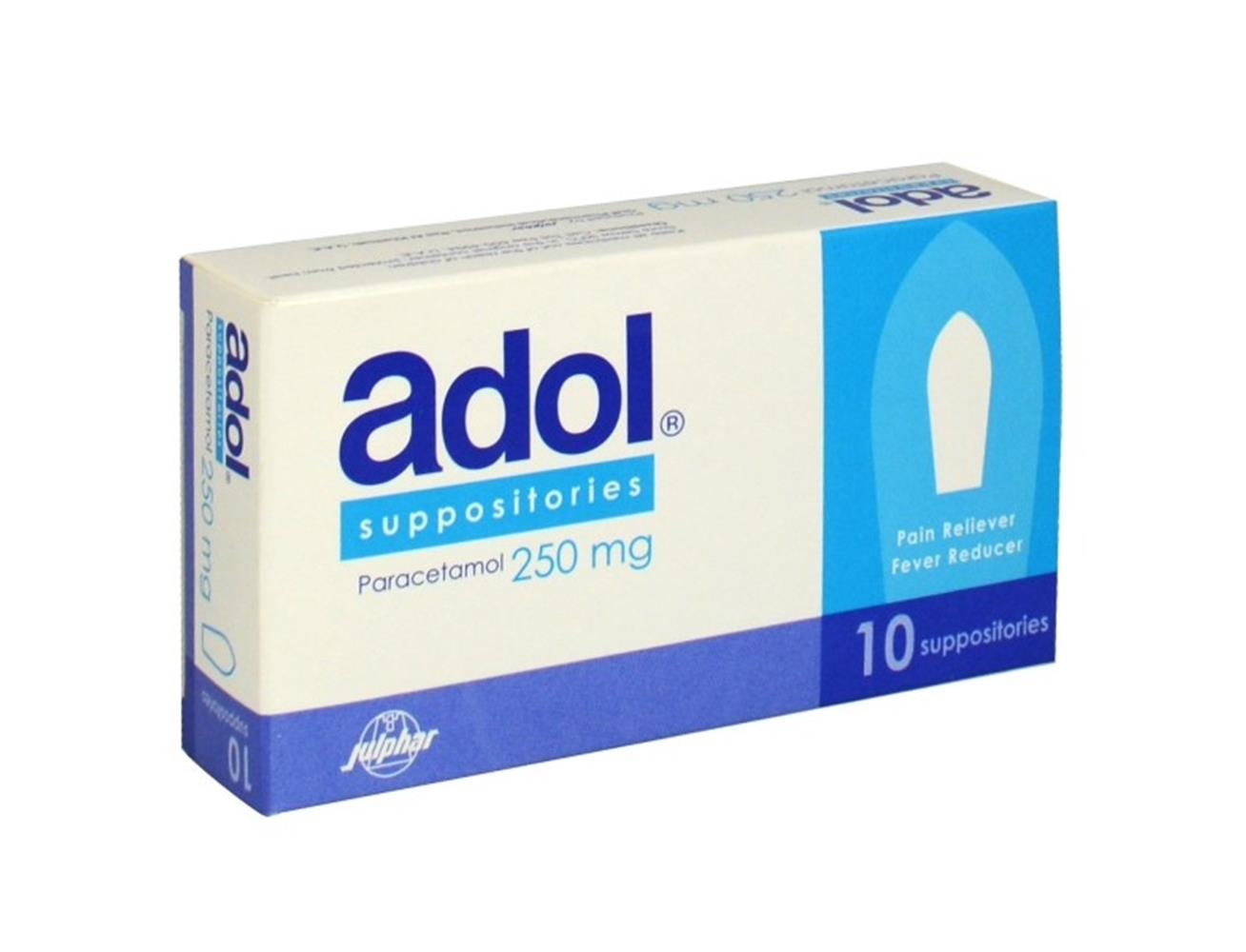 Adol 250mg 10 Supp