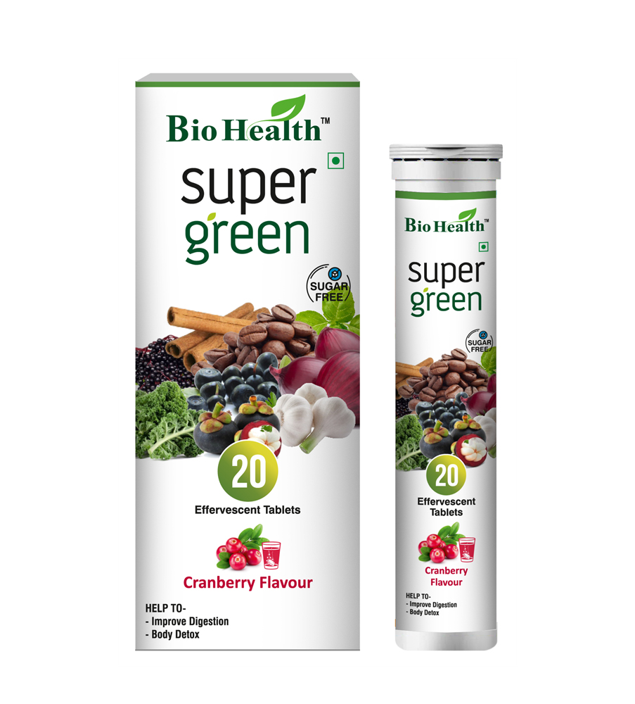 Bio Health Super Green Effervescent Tab 20 Effv Tab