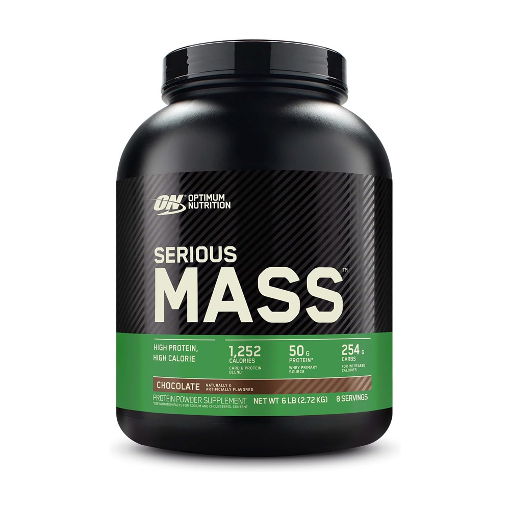 Optimum Nutrition (On) Serious Mass High Protein And High Calorie Gainer Powder 6 Lbs (Chocolate) With Vitamins And Minerals