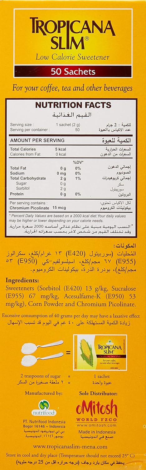 Tropicana Slim 50 Sachets