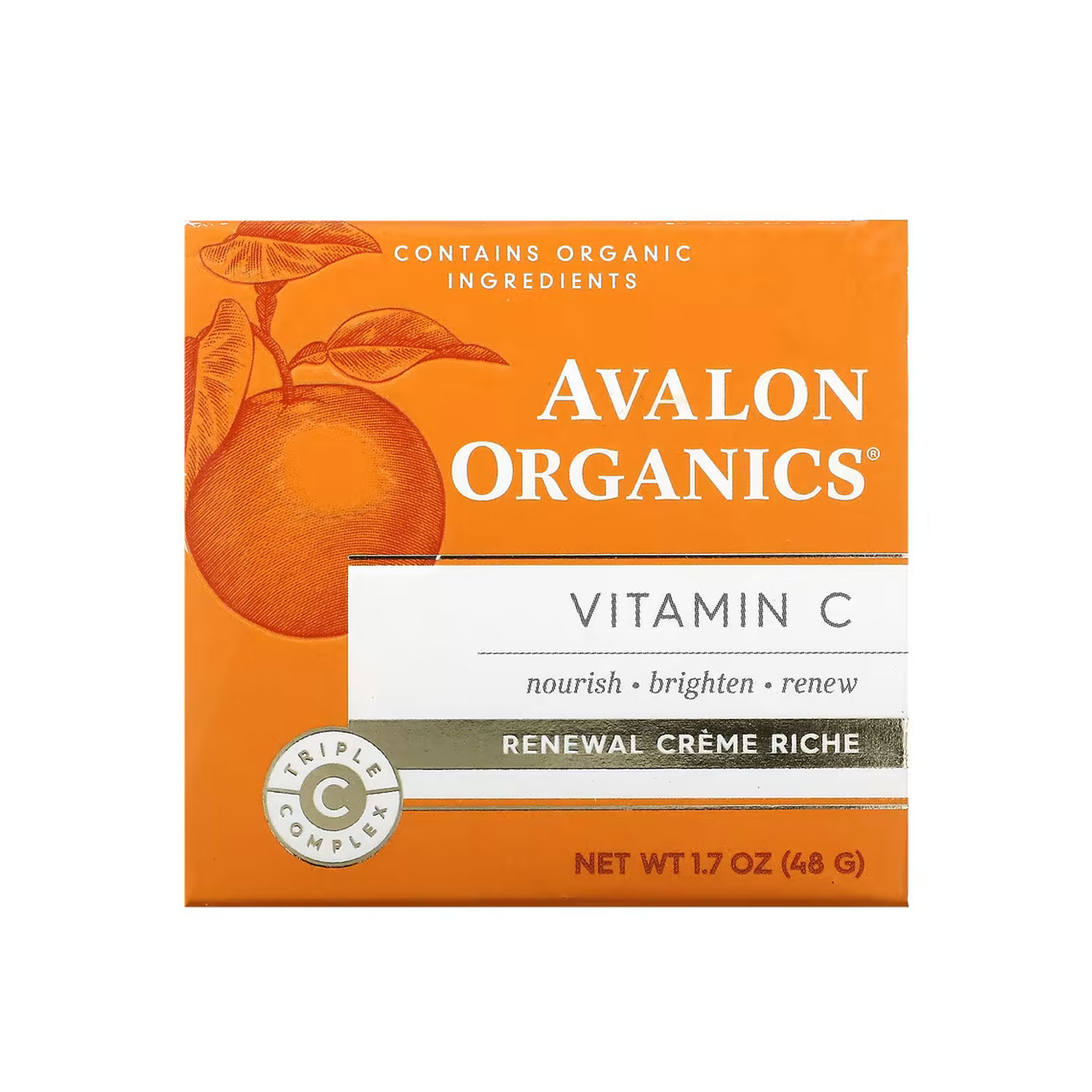  Avalon Organics Vitamin C crème riche renewal 48 G