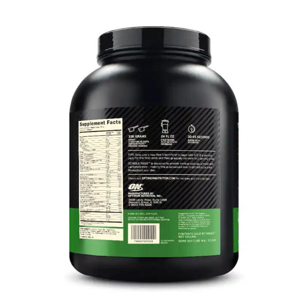 Serious Mass 50gm Protein Vanila 8 servings 6 LB