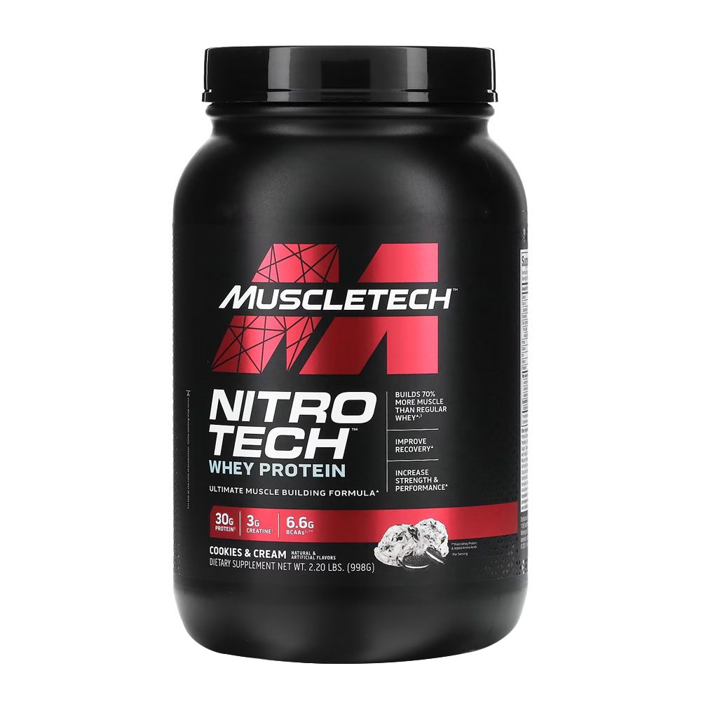 Muscletech Nitro Tech Whey Protein 30 G Protein 2.20 Lb Cookies