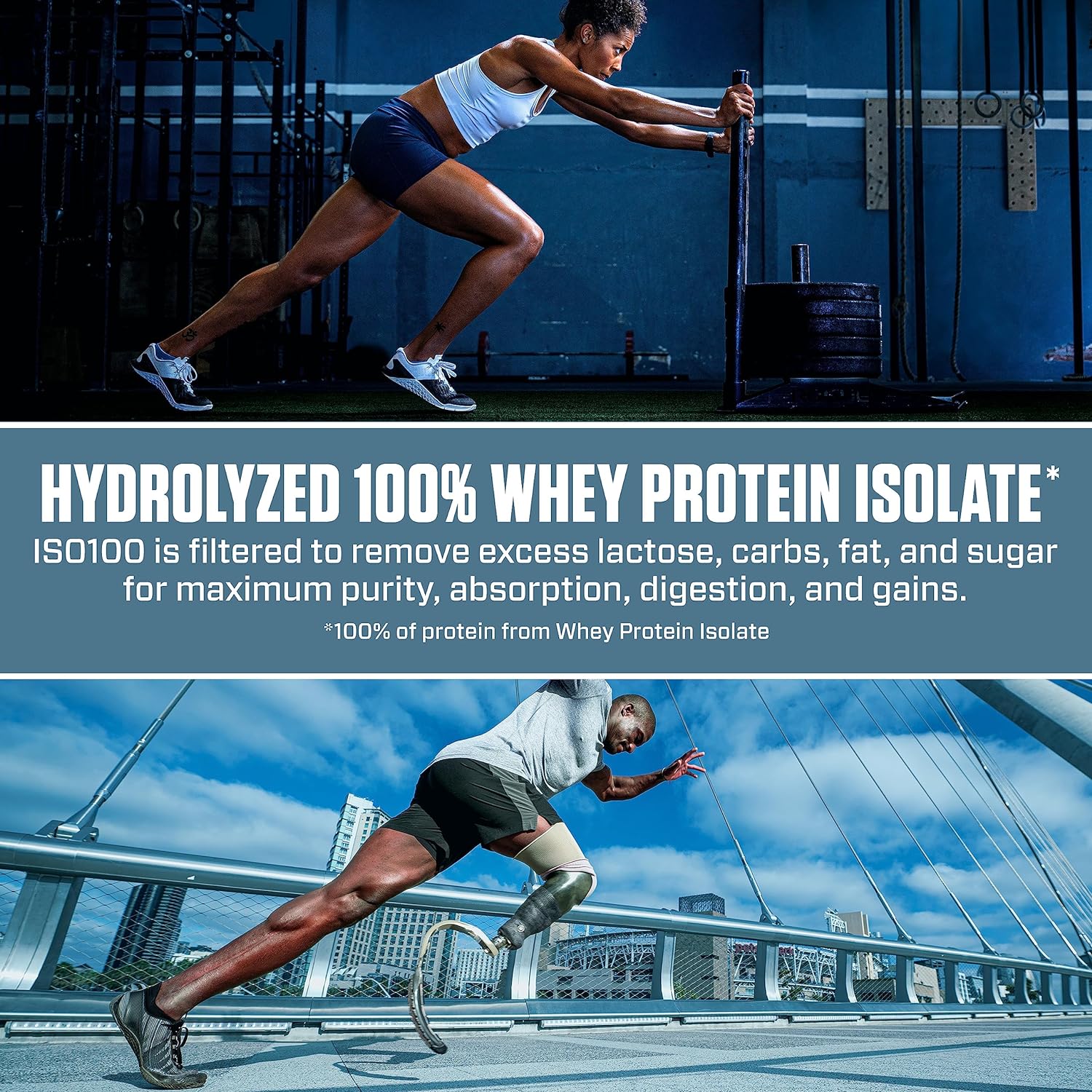 Dymatize ISO 100 hydrolyzed Protein powder 100% Whey protein 76 servings 5lb Gourmet Vanilla