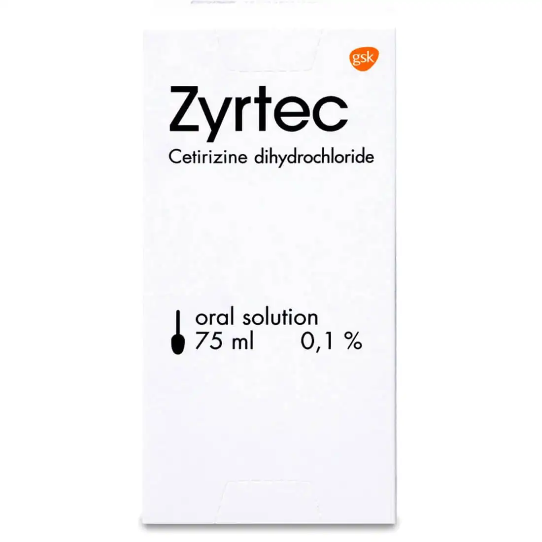 Zyrtec 0.1% oral Solution 75 ml Bottle