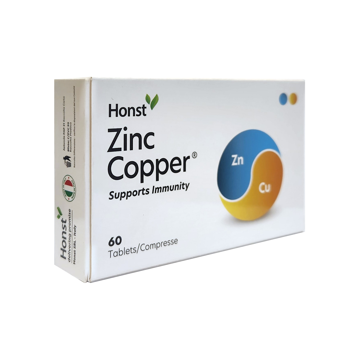 Zinc Copper, Support immunity ,60 Tablets/Compresse