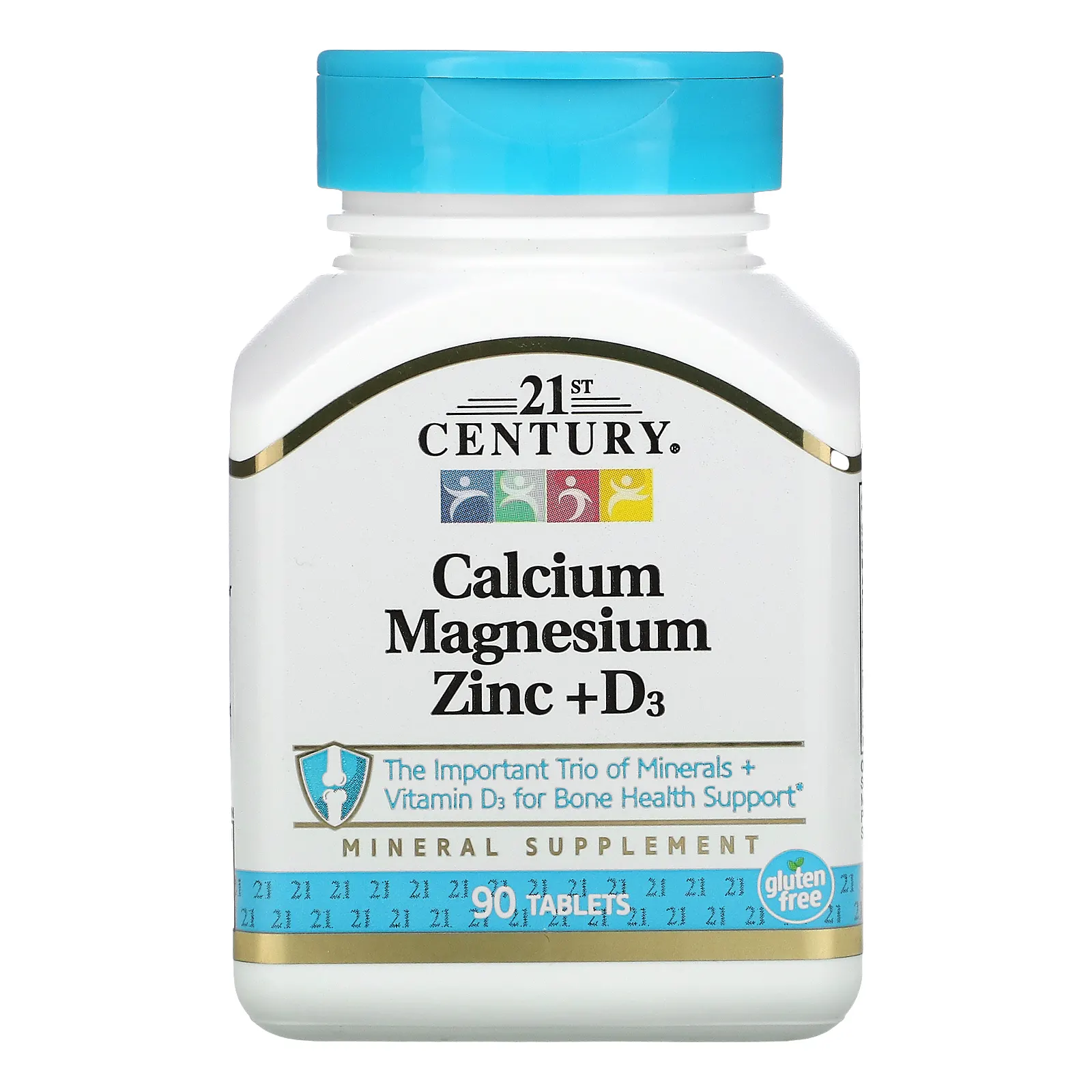 21St Century Calcium Magnesium Zinc + D3 90 Tab