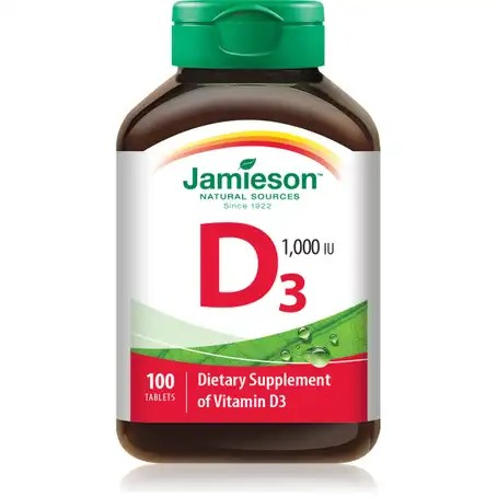 Jamieson Vitamin D3 1000 Iu 100 Tab