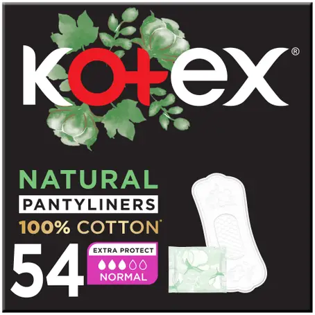Kotex Cotton Pantyliner Normal Size 54 Pcs