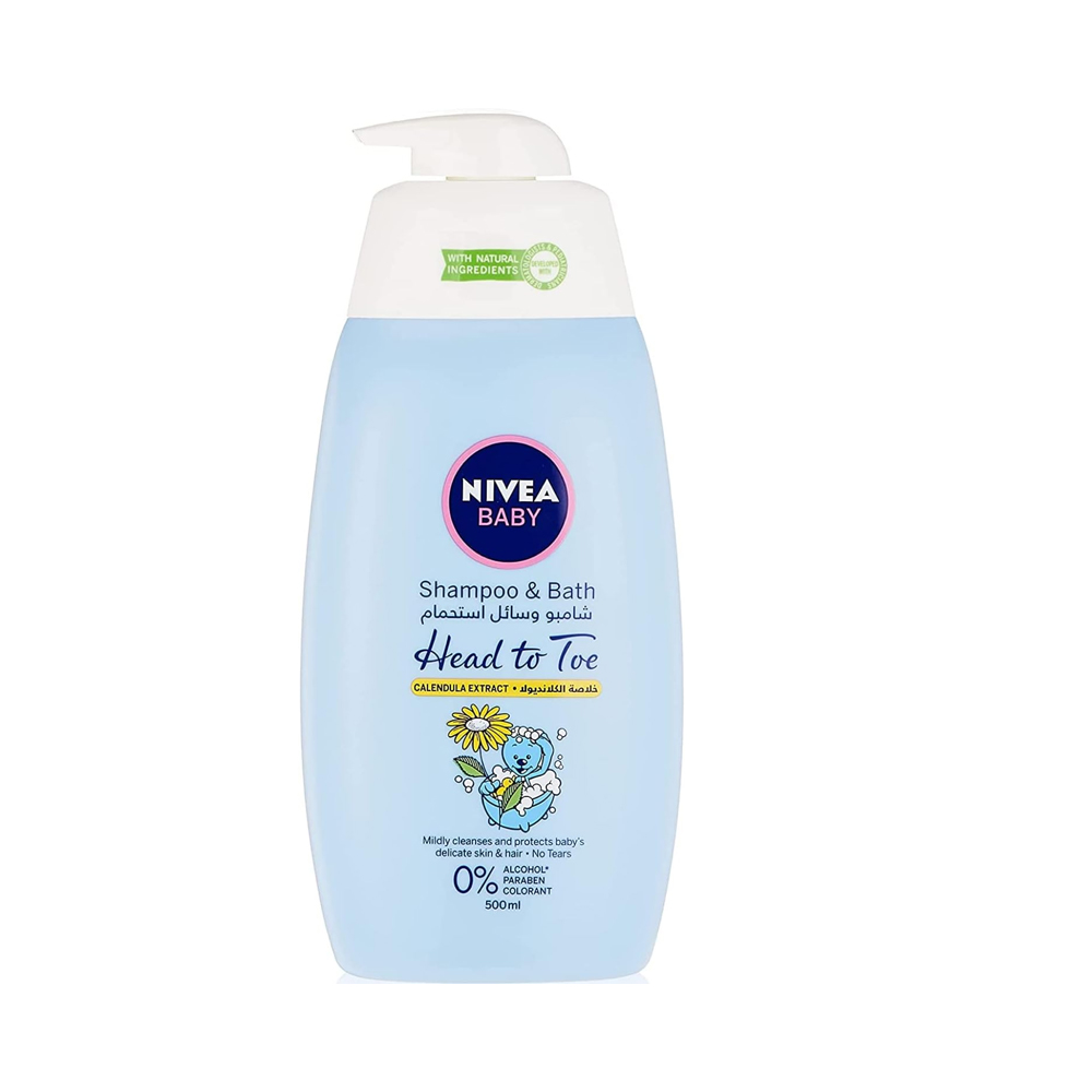 Nivea Baby Shampo Bath Head To Toe 500ml