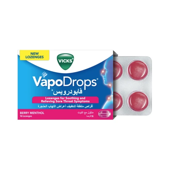 Vicks Vapodrops Berry Menthol 16 Lozenges