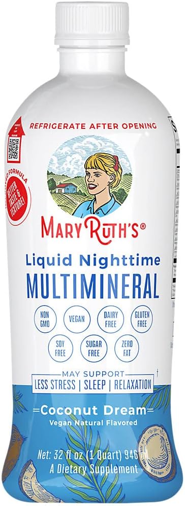 Mary Ruth -Nighttime Multimineral Liquid, Coconut, 32 oz