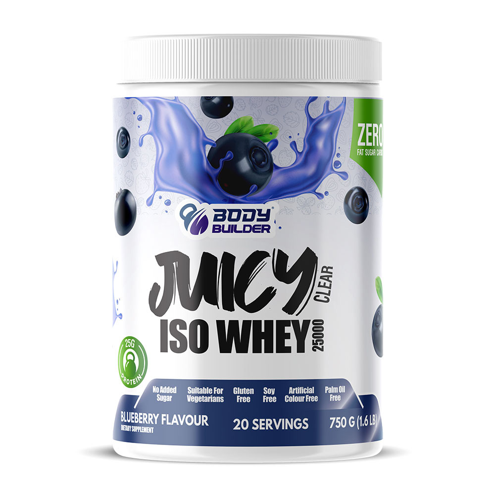 Body Builder Juicy ISO whey 2500 Blueberry flavor 20 servings 1.6lb