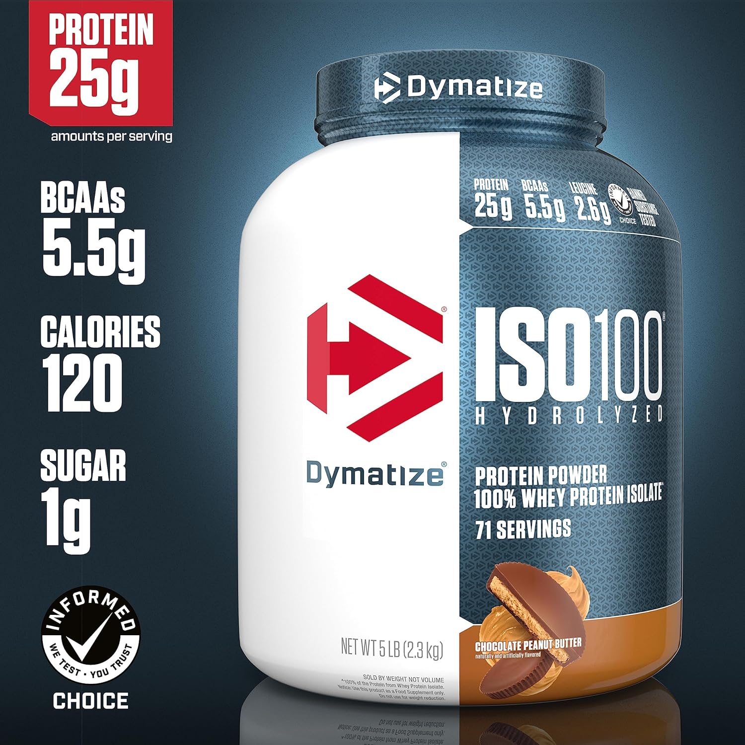 Dymatize Protein Powder 100% isolate 74 serving cookies and cream