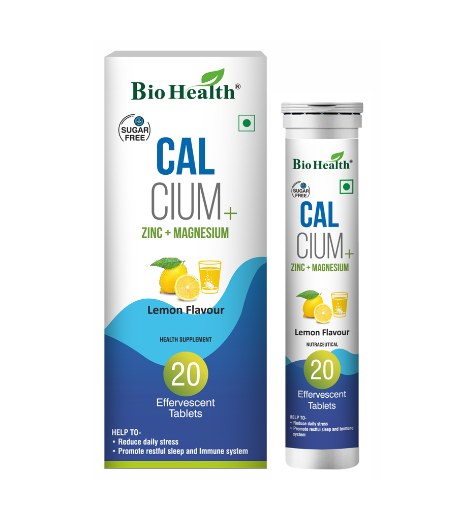 Bio Health Calcium+Zinc+Magnesium Effervescent Tab 20 Effv Tab