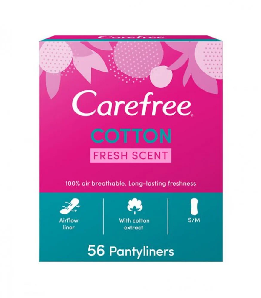 Carefree Cotton Unscented 56 Pads