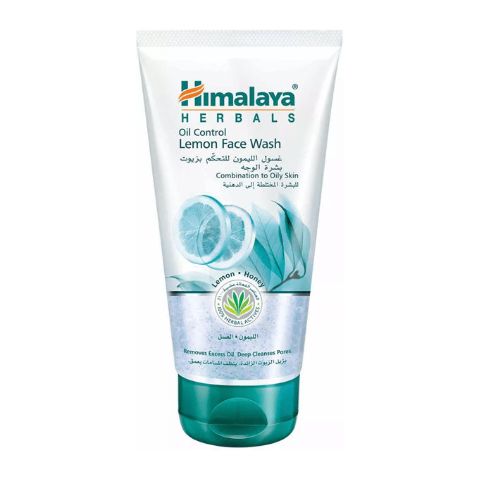 Himalaya Oil Control Lemon Face Wash Cleanses Face & Removes Excess Oil Without Over Drying 150 Ml