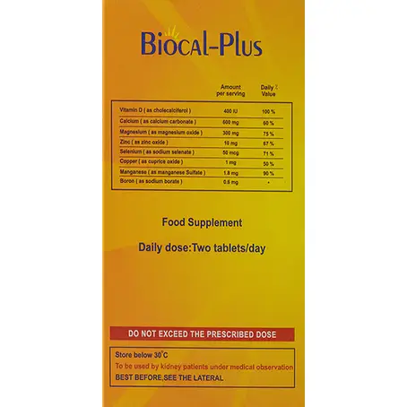 BioCal Plus Multimineral & Vitamin D 60 Tablets