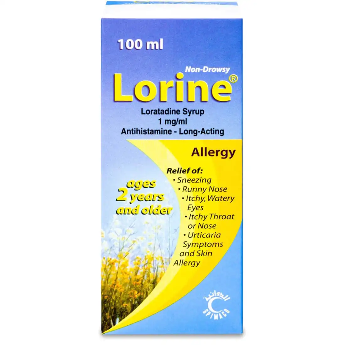 Lorine syrup 5mg/5ml 100ml   p