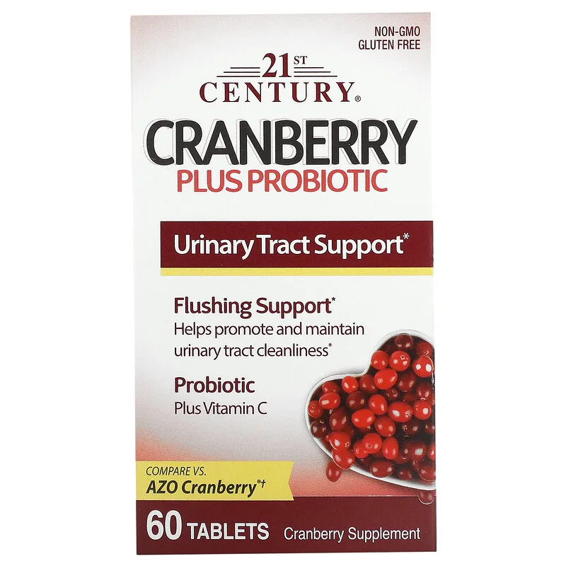 21St Century Cranberry Plus Probiotic 60 Tab