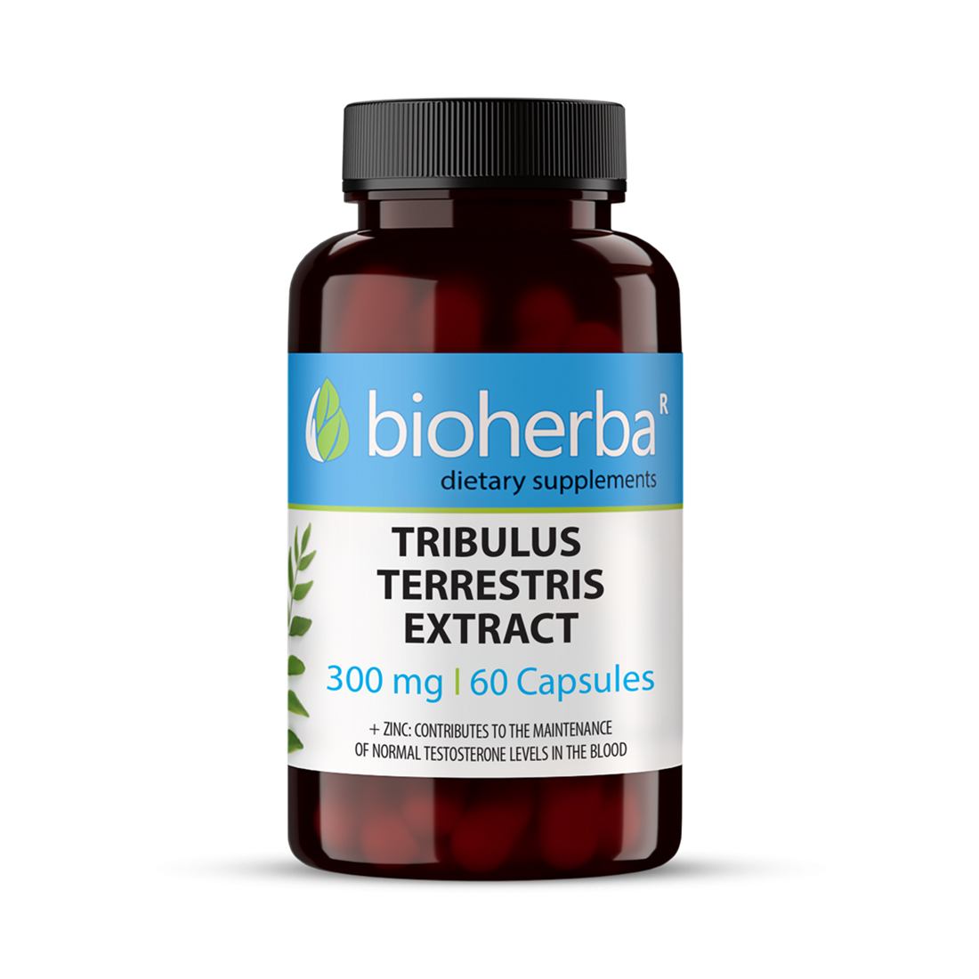 Tribulus Terrestris Extract, 300Mg, 60 Capsules,Dietary supplement with Plant Extract and Zinc.