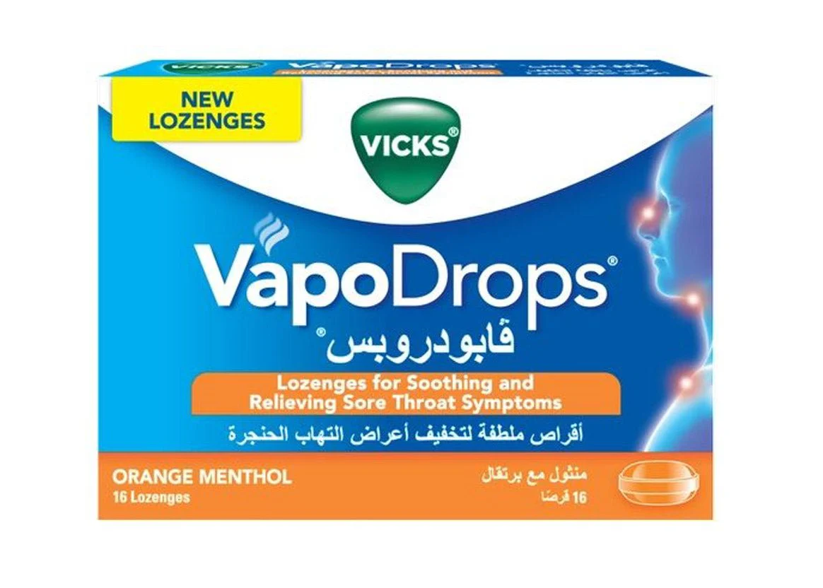 Vicks Vapodrops Orange 16 Lozenges