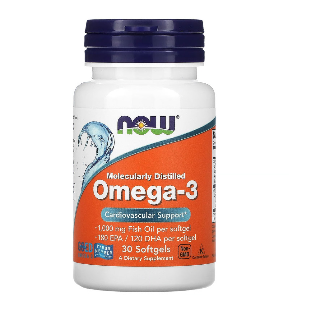 NOW Foods, Omega-3, 180 EPA / 120 DHA, 30 Softgels