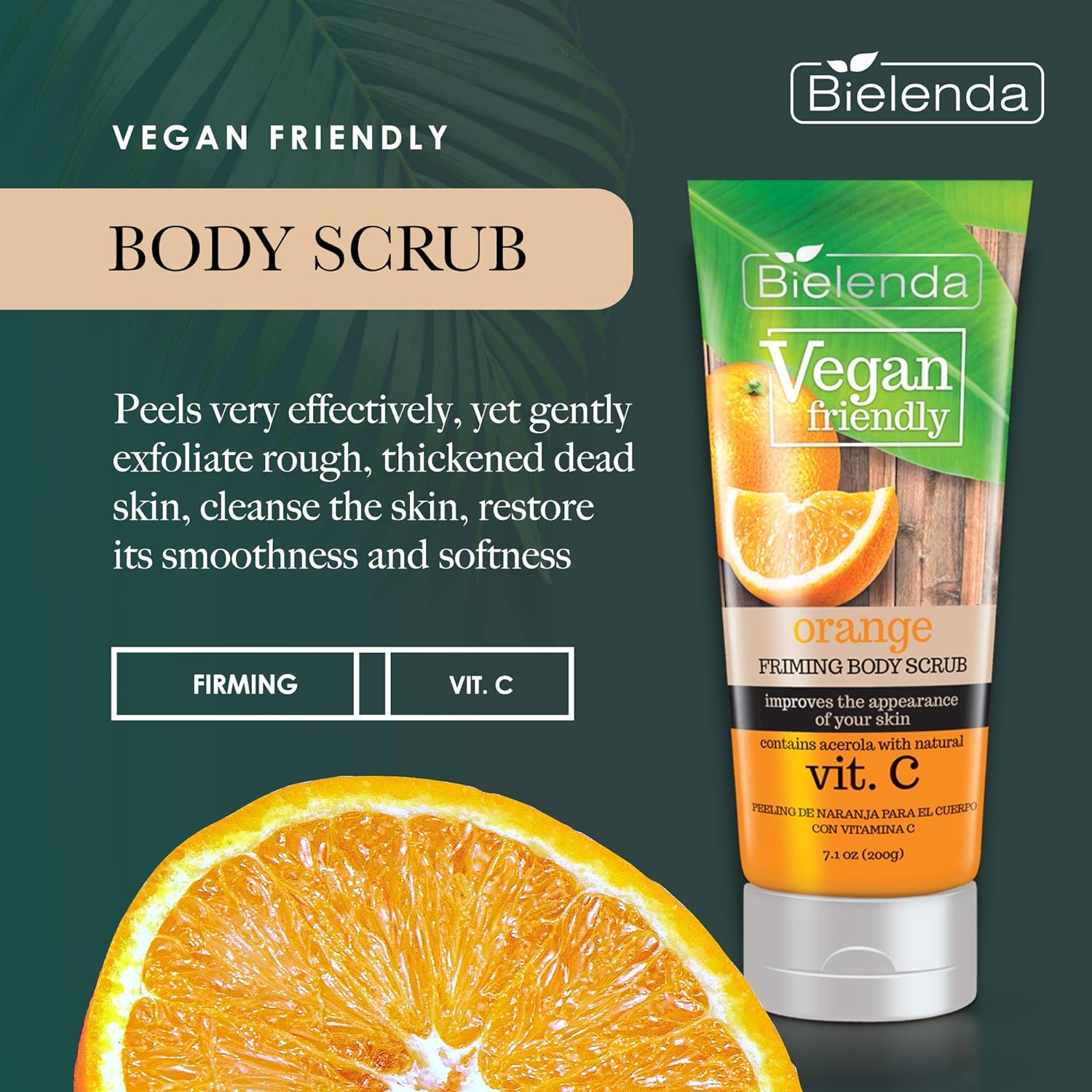 Vegan Friendly Orange Body Scrub 200ml