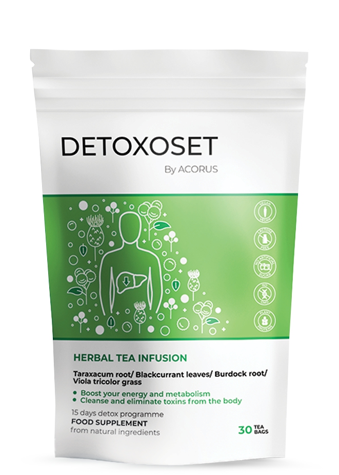 Acorus Detoxoset Herbal Tea Doypack 1.5 Gm X 30